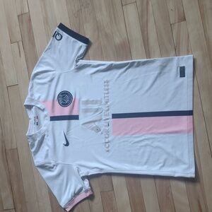 Paris Saint-Germain White and Pink Jersey